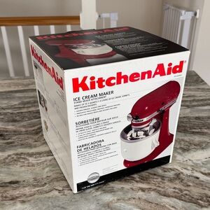 KitchenAid Red Ice Cream Maker Attachment